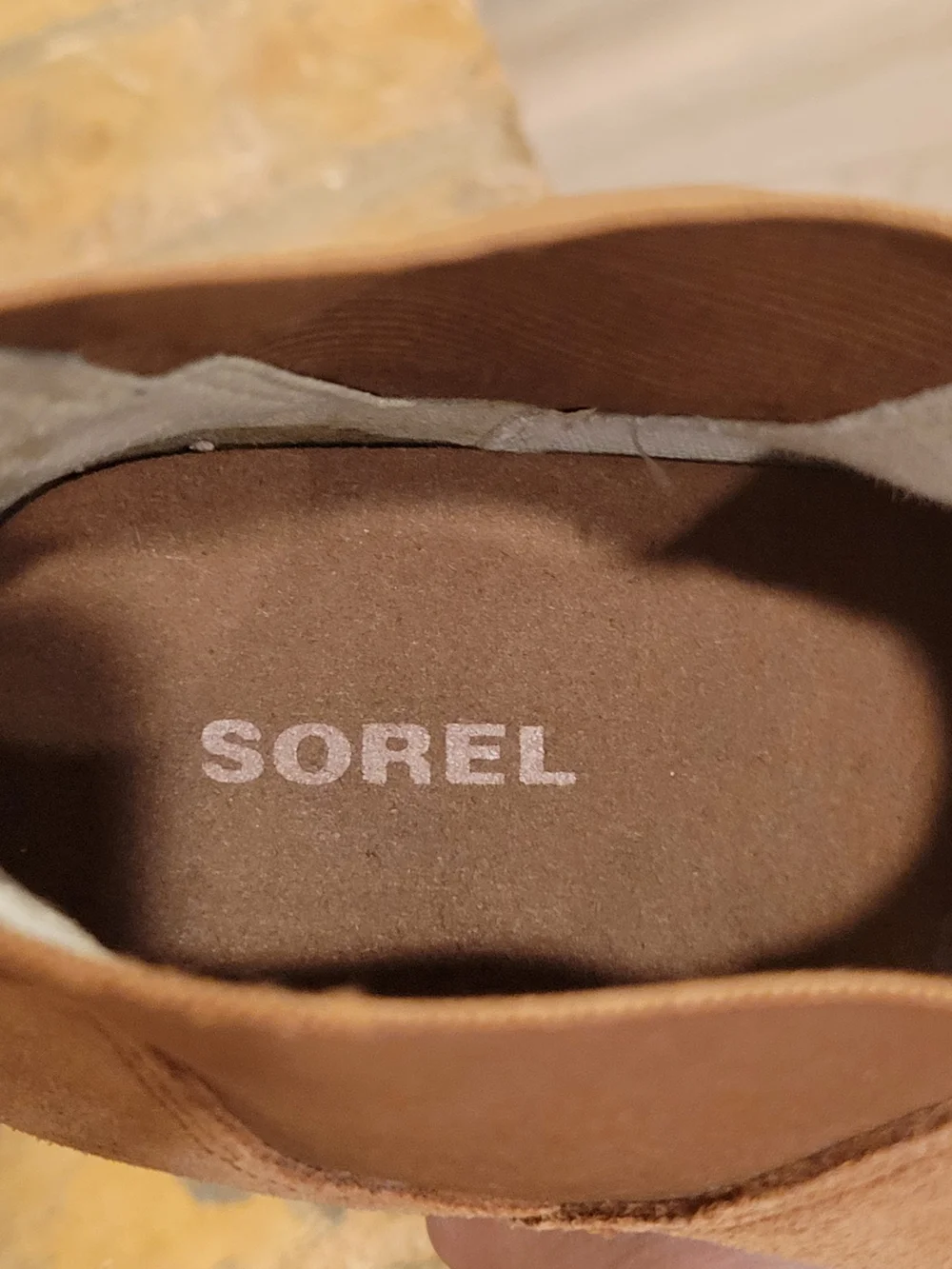 Sorel Women's Tan Suede Chelsea Winter Boots - Picture 5 of 6